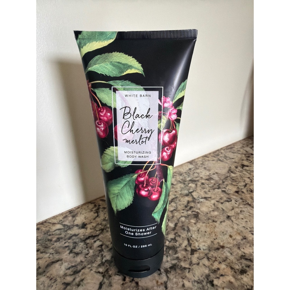 White Barn Body Wash 10oz Black Black Cherry Merlot Moisturizing